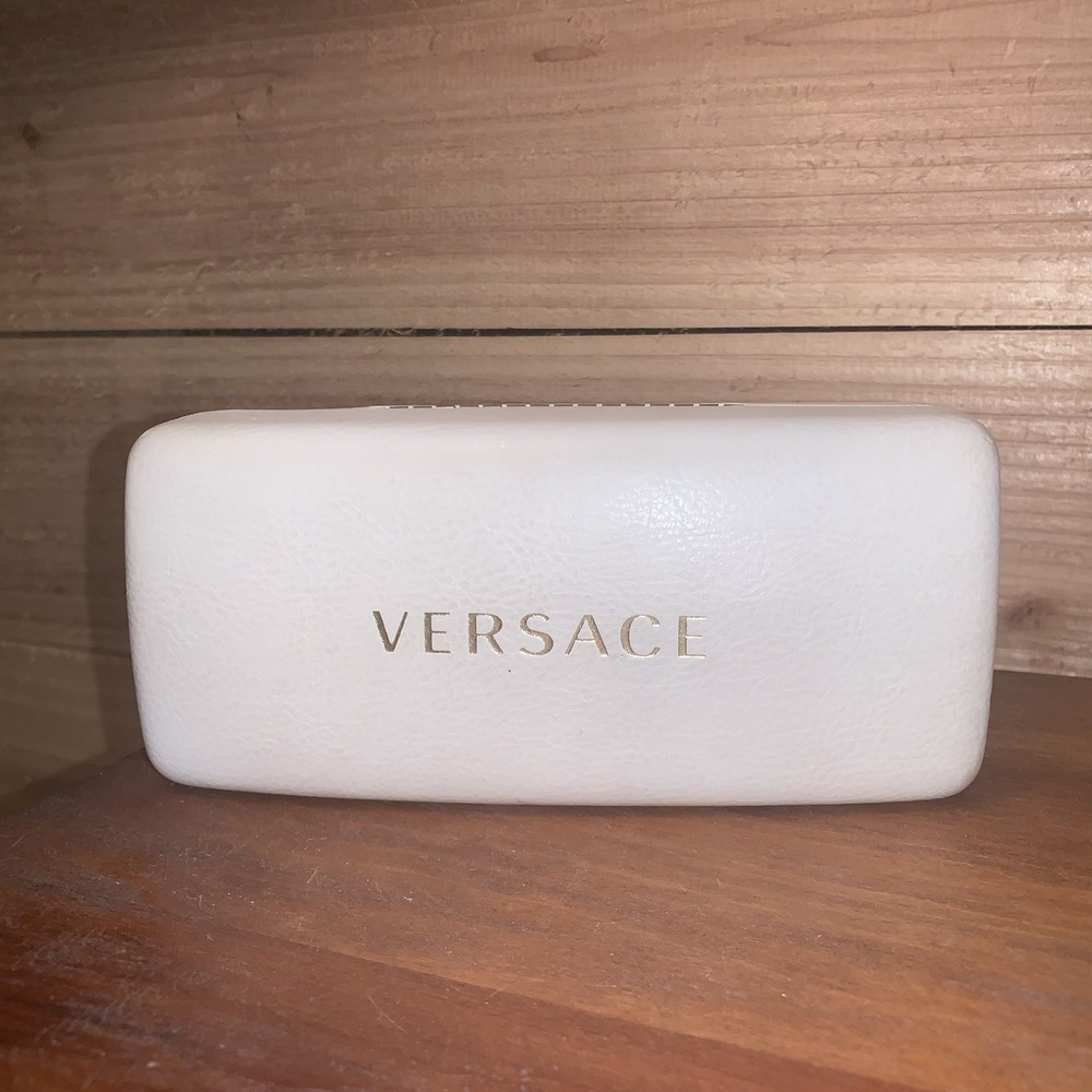 Versace Sunglasses/Eyeglass Hard Clam Shell Case Only White